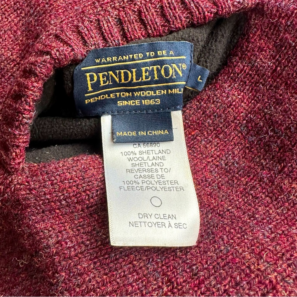 Pendleton Wool & Fleece Reversible Sweater Vest -… - image 3